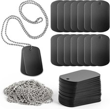 30 PCS 2 X 1inch Stamping Blank Dog Metal Tags Aluminum Label Pendants...