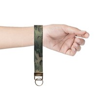 Camouflage Webbing Wristlet/Keychain Holder/Strap/Lanyard for Keys with Keyring