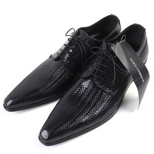 Pristine DOLCE&GABBANA Leather shoes business shoes black leather 6