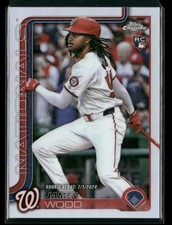 2025 Topps Chrome Update JAMES WOOD #USC95 RC Rookie Refractor NATIONALS