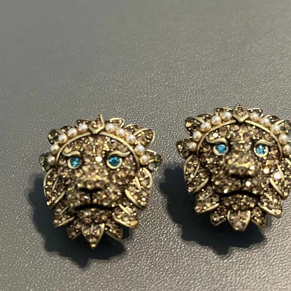 NUEVO CON ETIQUETAS $120 HEIDI DAUS Pendientes León Multicolor Estrás y Cristal CHIC 💗💗 Foto 3 de 4