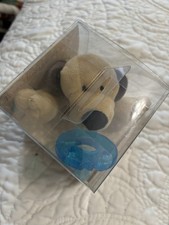 Wubbanub Infant Silicone Blue Pacifier Brown Puppy Plush BPA Latex Free New NIB