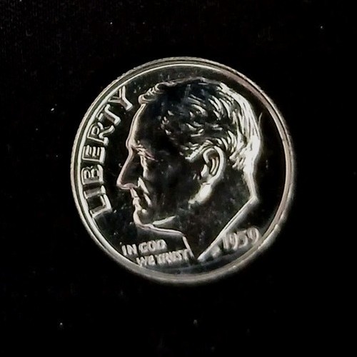 1959-P Proof 90% Silver 10C Roosevelt Dime ~ Low Mintage (1.2Mil) Free Shipping! - Picture 2 of 4