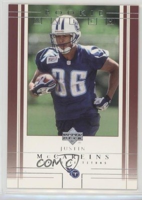 2001 Upper Deck Rookie Watch Justin McCareins #276 Rookie RC 8y6