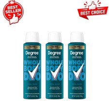  3 Pack Degree Men Cool Rush Whole Body Deodorant, 72H Odor Protection, 2.9 oz