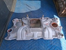 Vtg Sbc Chevy 350 Edelbrock Torker Ii 5001 Aluminum Intake Manifold .