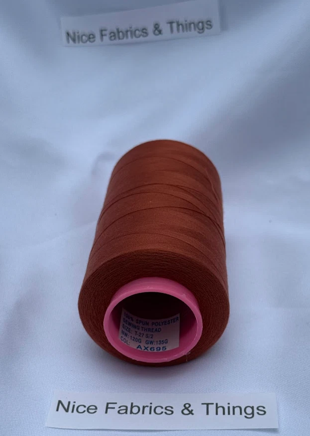 50 Spools - Copper AX695 Purpose Sewing Thread - Image 3 of 3