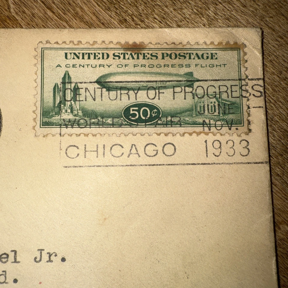 1933 US Flight Graf Zeppelin Airmail Chicago To Germany WF Great Multi Posts - Image 4 of 4
