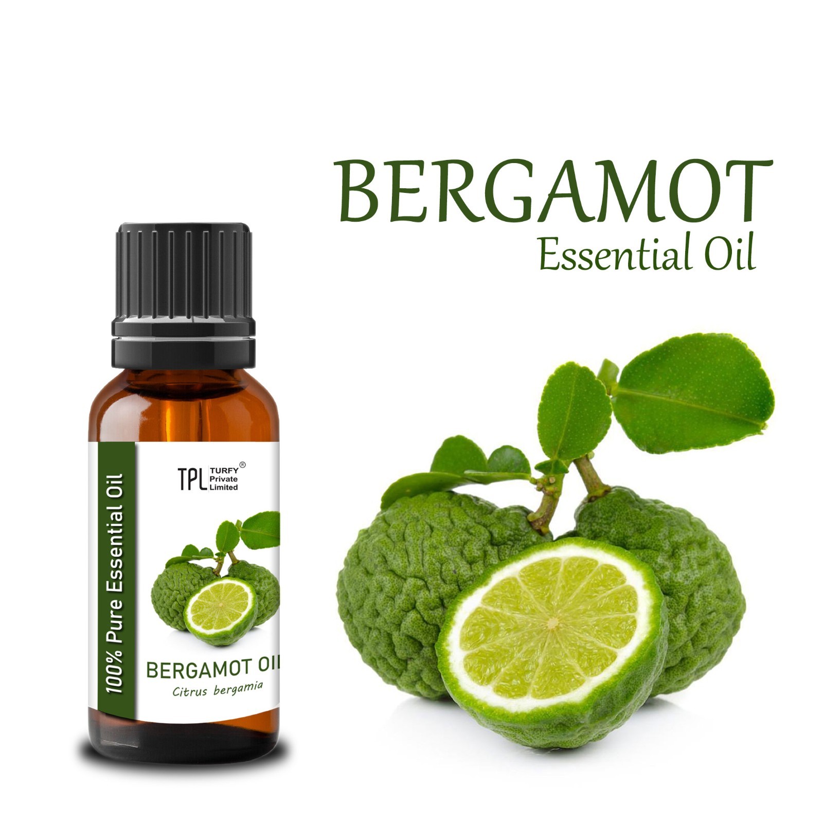 Bergamot Essential Oil 100% Pure & Natural Therapeutic Aromatherapy Oil - 10 ml