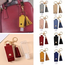 30ml Portable Handed Sanitizer Holder Hook Keychain Bottle with Tassel Key Chain