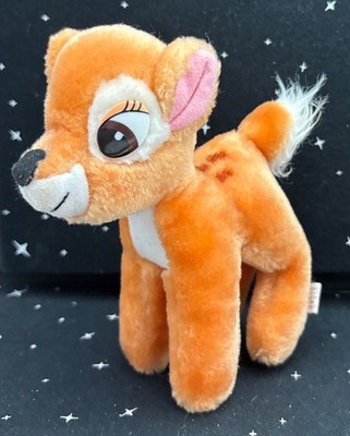 Vintage Walt Disney Prod. ''Bambi'' Plush Deer/Fawn Stuffed Animal 7'' Korea 1980's