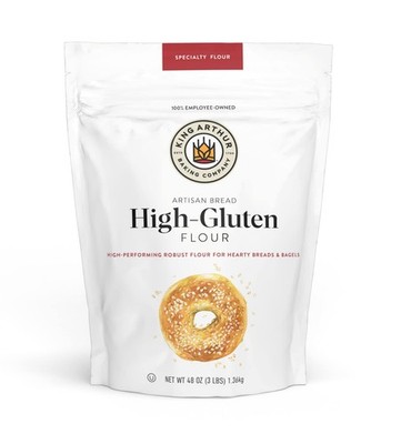 King Arthur High Gluten Flour, Contains Wheat 48 Ounce (Pack of 1), White