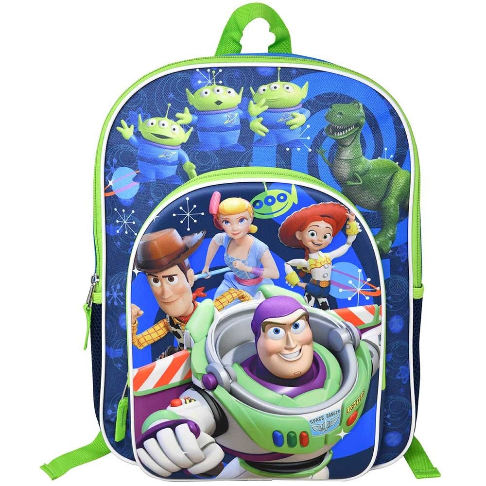 - Disney Toy Story Buzz 3d-pop Up Molded 16" School Bag New