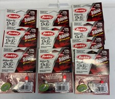Lot Of 10 Berkley Walleye Rigs, 3 Hook Night Crawler Rig, 42” Long, Floats