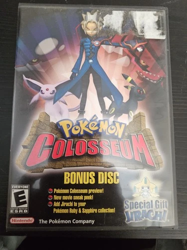 Pokemon Colosseum - Bonus Disc (Nintendo GameCube) - W/Box & Manual - No Inserts