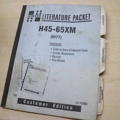 HYSTER E45XM E50XM E55XM E60XM E65XM Forklift Maintenance Manual schematic guide