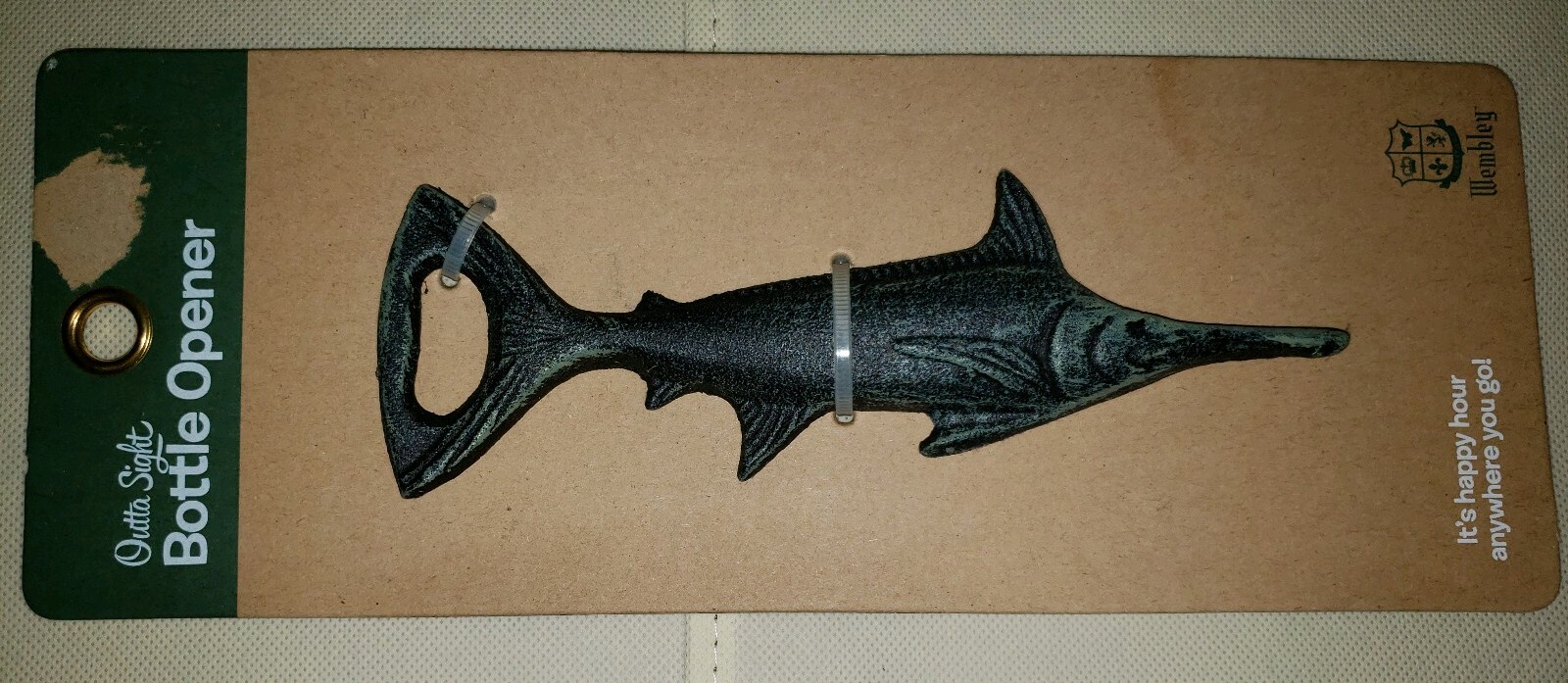 Cast Iron Nautical Marlin/Swordfish/Broadbills Sword Beer Soda Pop
