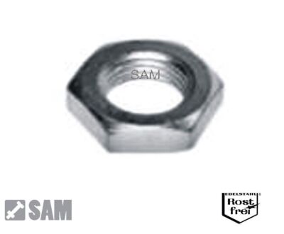 2 Sechskantmuttern niedrig DIN 439 V2A 5/8''-11 UNC Zollgewinde hex lock nuts