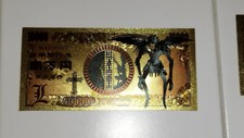 Billet Ryuk Death Note or doré card carte rare gold Goodies Ticket