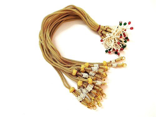 6 Pieces Metal Brass Pearl Necklace 
