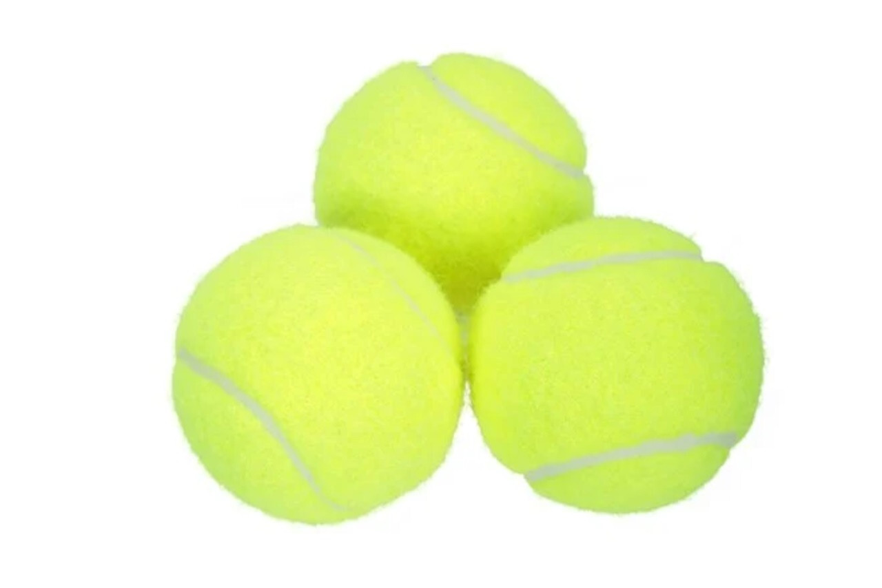 Alomejor 3er Set Tennisbälle Fluoreszierend Gelb - Für Sport & Hundetraining