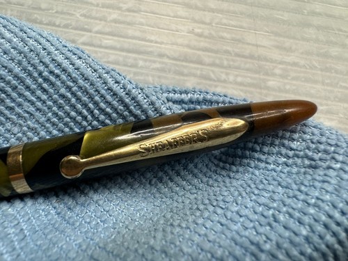 MATITA MECCANICA SHEAFFER’s vintage anni ’30 celluloide verde perla ebanizzata - Foto 6 di 15
