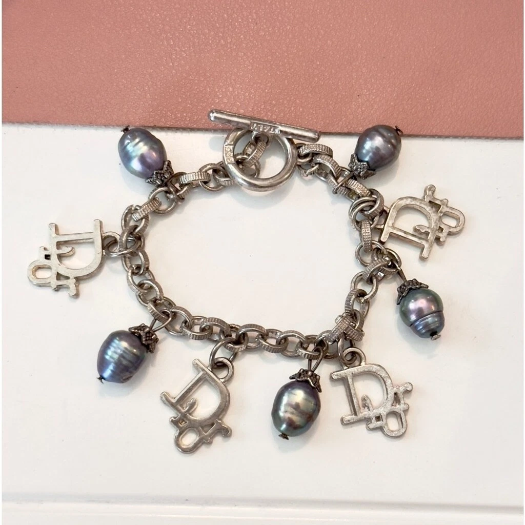 RARE BRACELET à breloques Dior en argent 925