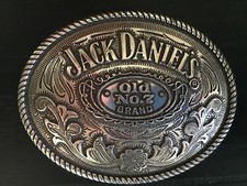 Vintage Western Style Jack Daniels Belt Buckle / Old 7 Brand 5008JD