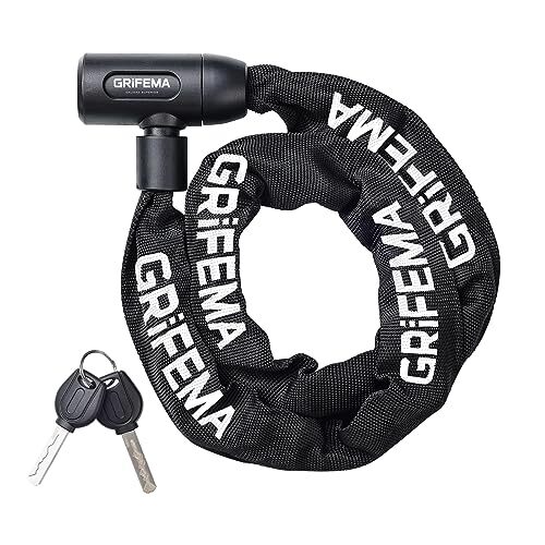 GA1201-12 Candado de Bicicleta Antirrobo con Llave, Candado de Cadena para