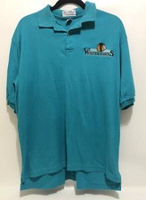 Vintage Portland Winterhawks Hockey Polo Shirt Teal Size XL Cotton USA