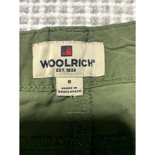 Woolrich Womens 8 Army Green Ruched Outdoor Capris w/ Pockets - 第 9/12 張圖片