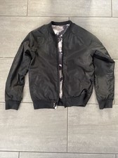 Boys RVCA Lightweight Sweatshirt Jacket, Small, Black and Grey