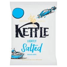 Kettle Chips Lightly Salted Hand Cooked Potato Flavour Crisp Box Pack 12 x 80g