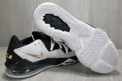 New Nike Lebron 17 XVII Low Basketball Shoes CD5007-101 White Gold