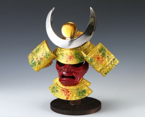 Rare Type Japanese Samurai Helmet -Takeda Shingen Kabuto with a Mask- - 第 1/12 張圖片