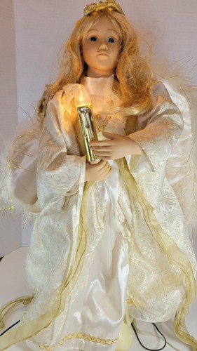 VTG Christmas Angel Stand Up Motionette Light Up Animated Moves 22" Tall AC adap - Picture 7 of 12