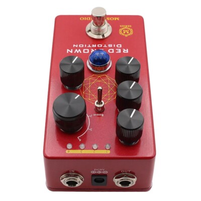 Mosky Audio Red Brown Distortion Guitar Pedal New 