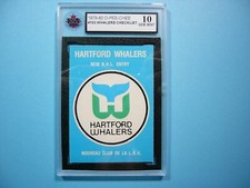 1979/80 O-PEE-CHEE NHL HOCKEY CARD 163 HARTFORD WHALERS CHECKLIST KSA 10 GEM OPC