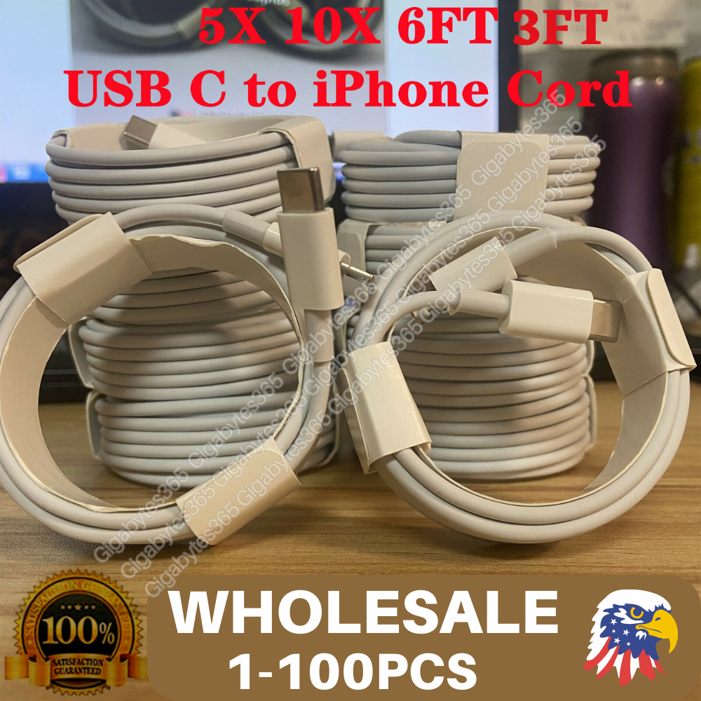 Wholesale Lot PD USB Type C USB C Fast Charger Cable For iPhone 14 13 ...