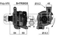 Messmer Lichtmaschine Generator 120A 14V FüR Ford Focus Ii 1.8 2.0