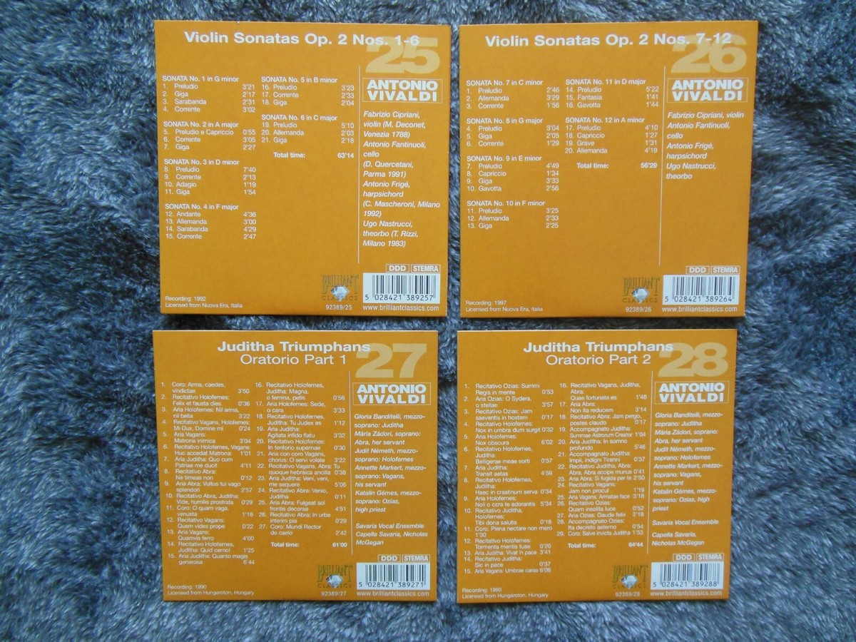 ANTONIO VIVALDI - THE MASTERWORKS- 40 CD Box Set by Brilliant