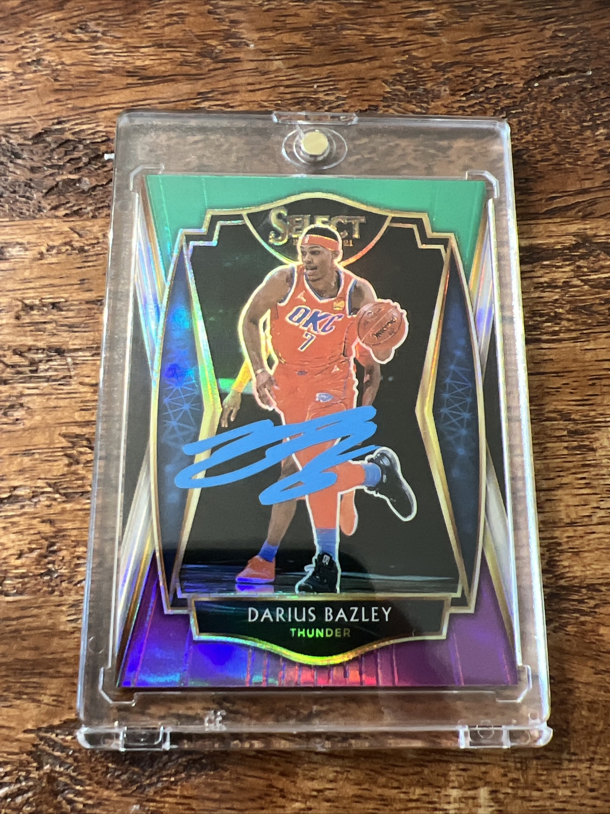Darius Bazley Autographed Signed Oklahoma City Thunder Select Card JSA Coa 