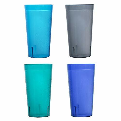 20 Oz Plastic Tumblers Reusable Cups Restaurant Cup Set Drinking Glasses Of 16 eBay