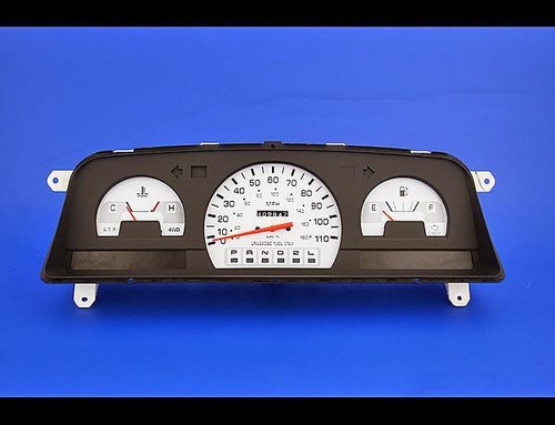 White Face Gauges for 1992-1995 Toyota Pickup Truck Non-Tach Auto - Picture 2 of 4