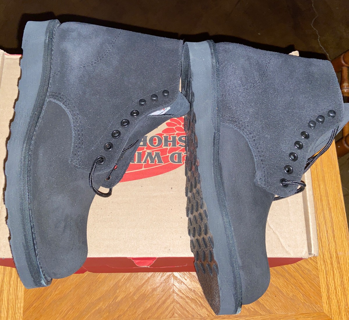Red Wing Boots Black Rough Out Style 1989 Men display picture 3