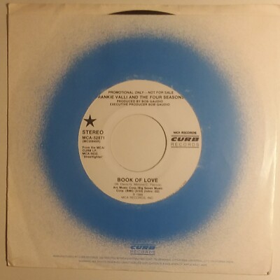 FRANKIE VALLI & THE FOUR SEASONS 45 BOOK OF LOVE NM CURB/MCA 52871 PROMO 1986