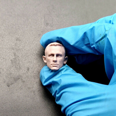 Blank 1/12 Scale James Bond Daniel Craig Head Sculpt Unpainted Fit 6'' ML Figure