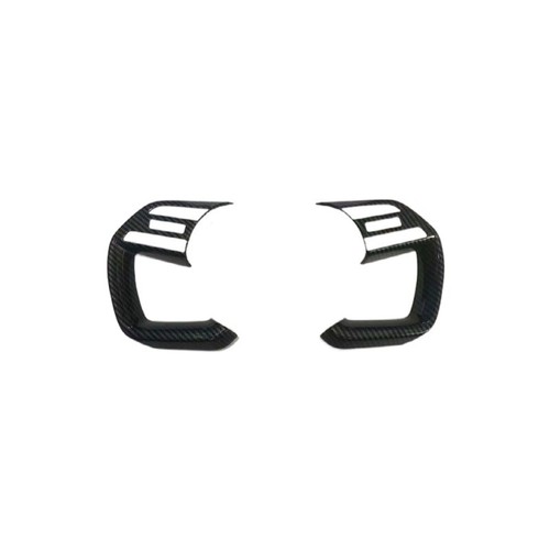 For Hyundai Tucson 2022 2023 Carbon Fiber Black Steering Wheel Cover Trim - Picture 2 of 4