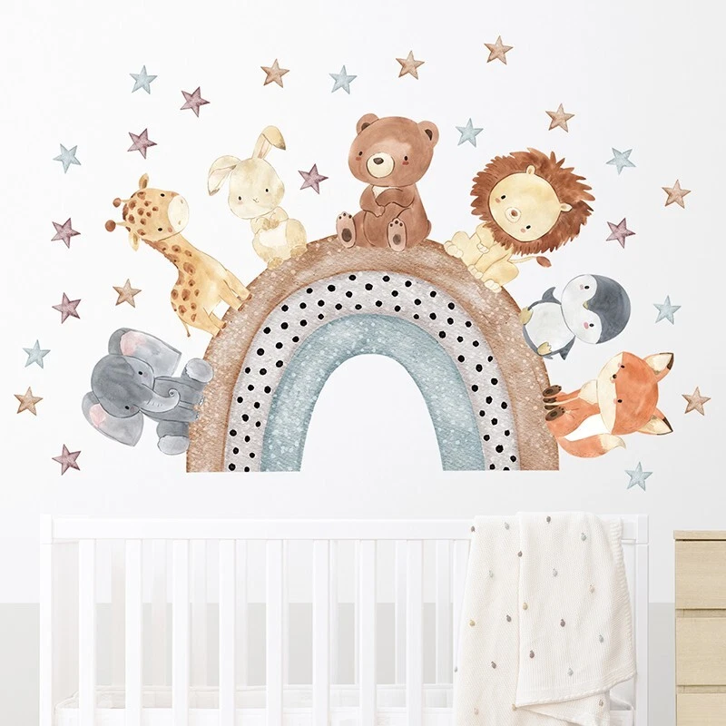 Animal waterproof Wall Sticker Vinyl Decal Decor Removable nursery Kids Art Baby - Image 2 of 4