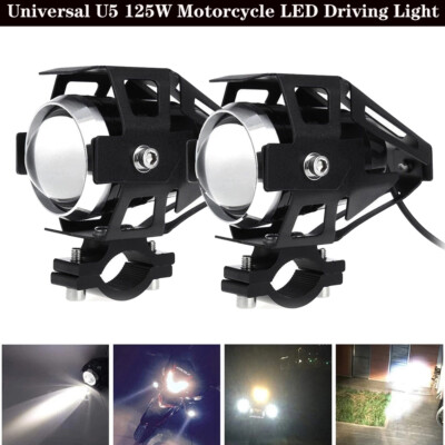 125W U5 Waterproof Motorcycle LED Headlight Driving Fog Light Headlamp 125W U5 Waterproof Motorcycle LED Headlight Driving Fog Light Headlamp